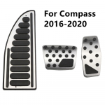 Auto pedaalid gaasipiduri tugi pedaali katte kaitse osad Jeep Renegade Compass 2014&ndash;2021 LHD sisetarvikutele