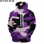 Lilla Casual Hoody Meeste Kamuflaaž kapuuts Groot Tracksuite Br&auml;ndi dressipluus Streatwear Mantel Pullover Meeste Harajuku 6XL