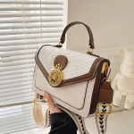 Crossbody kott naistele Vegan ehtsast PU-nahast k&auml;ekottide portfell v&auml;ikeste ja kandiliste kottidega Naiste tekstuuriga moodne &otilde;lakott beež