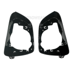 Replace Side Mirror Cover Caps For Tesla Model 3 2017 2018 Glossy black pair glossy frame holder trim Mirror frame holder black