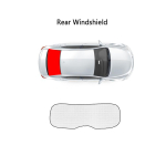 For Toyota RAV4 Vanguard XA30 2006~2012 T&auml;ielikud p&auml;ikesevarjud p&auml;ikesevari UV-kaitse Esiklaasid Akende sisemused Autovisiir Rear Windshield white