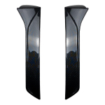 2 tk autoakna trimmi huulespoiler Seat Leon 5F FR Mk3 MK3.5 katuse tiiva k&uuml;lgserva saba klapp taga Gloss Black black