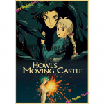 Miyazaki Hayao animefilmide kollektsioon The Wind Rises/Totoro/Spirited Away/Howl Moving Castle plakat toakaunistuse seinakleebiste jaoks 42x30cm
