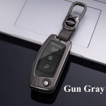 Kvaliteetne metallisulamist auto Flip Key Case Cover Fob v&otilde;tmehoidja Ford Focus 2 MK2 Fiesta Mondeo Galaxy Falcon Territory Ecosport jaoks hall v&auml;rv