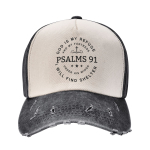 Katoliku piibliv&auml;rav Psalm 91 kristluse v&auml;rk Unisex naiste pesapallim&uuml;ts Kristlus Kristlik h&auml;das teksariidest pestud isam&uuml;ts One Size