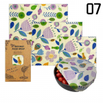 3 tk Korduvkasutatav &uuml;mbris S&auml;&auml;stev orgaaniline puu- ja juurvilja-juustu toidupaber BPA- ja plastivaba mesilasvahata toidukile