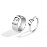 2 TK Retro Snake S&otilde;rmused Naiste Lihtne &Otilde;&otilde;nes H&otilde;bedane V&auml;rv Lai s&otilde;rmus T&uuml;drukutele Trendikad ehted Kingitused