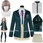 Anime Danganronpa: Trigger Happy Havoc Nanami ChiaKi Cosplay S&auml;rgid Topid Seelikud Parukas Vormikomplekt Halloweeni karnevalikost&uuml;&uuml;mid L-(Costume+Wig)