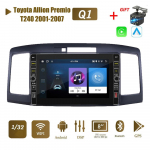 8-tolline 2-din Android-autoraadio multimeediumivideopleier Toyota Allion Premio T240 2001-2007 jaoks koos nupunupuga Carplay WiFi 2+32GB 1+32GB