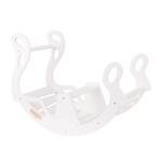 KiddyMoon puidust jalas lastele multifunktsionaalne kaar puidust m&auml;nguasi ronimism&auml;ngukaar lastele, wr-001, valge 90.6x39x69 cm