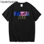 Kvaliteetne 2022. aasta kuulus multifilmi T-s&auml;rk Unisex Naistele Kuum anime Arcane Jinx Streetwear Mugav &uuml;lisuur T-s&auml;rk 6 v&auml;rvi puuvillane top L