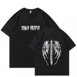 Y2K Grunge suvepuuvillane gooti riided Unisex lahtised naiste T-s&auml;rk tr&uuml;kiga l&uuml;hikeste varrukatega High Street Clothing Harajuku Unisex T-s&auml;rk L