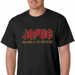 Jesus Highway Heaven Funny Religious Got Christ Christian Rocks Unisex T-s&auml;rgid S