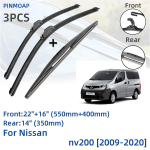 Nissan nv200 2009-2020 jaoks Eesmised tagumised klaasipuhasti terad Harjad L&otilde;ikuritarvikud J Konks 2012 2013 2014 2015 2016 2017 2018 2019 2020