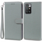 16 v&auml;rvi Redmi 10 4G &uuml;mbris Xiaomi Redmi 10 2022 &uuml;mbrisele nahast rahakoti &uuml;mberp&ouml;&ouml;ratav &uuml;mbris Redmi 10 Prime 4G redmi10 4G kaitsekaardi pesa hoidja kate jaoks hall