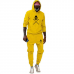 Meeste komplektid vabaaja &uuml;likonnad S&uuml;gis uued Hip Hop T&auml;navar&otilde;ivad Prinditud Plus Fliis Mood Meeste Pusad Pusad Dressip&uuml;ksid L