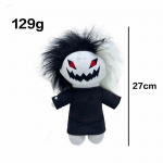 27cm Venemaa Zxc kassi pl&uuml;&uuml;snukk, pehme t&auml;idisega multikas Anime Plushie m&auml;nguasi Kawaii must cosplay rekvisiitnukud lastele s&uuml;nnip&auml;eva gif arseeni