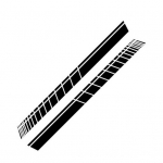 2 tk/komplekt v&otilde;idus&otilde;idu triibud kere k&uuml;ljel auto stiilis s&otilde;iduki kleebised kleebised kaunistus must