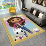 Armas Gabbys Dollhouse multifilmi vaibavaip kodu elutuppa magamistoa diivani uksemati sisekujundus, laste m&auml;nguala vaip libisemiskindel p&otilde;randamatt 100cm x 120cm