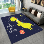 3D koomiksite dinosauruste ruum, armas dino-laste vaip, vaip elutoa diivani uksemati kaunistamiseks, libisemiskindel p&otilde;randamatt 40cm x 60cm