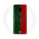 Coque Samsung Galaxy A5 2018 portugal logo vert et rouge