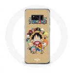 Coque pour Samsung Galaxy S8 One piece Manga Equipage du Chapeau de Paille