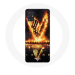 &Uuml;mbris Samsung Galaxy A51 Vikings Series 6. hooaja logo V tulem&otilde;&otilde;ga mustal taustal