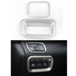 2 pcs / set Headlight Switch Cover+Rear Trunk Switch Button Cover For Kia Optima K5 2016 white