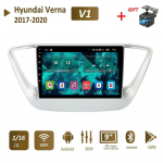 Android Carplay Auto Hyundai Solaris 2 Verna 2017-2020 autoraadio-navigatsiooni GPS-i multimeediumivideopleier, 2din peaseade 2+32 GB 1+16GB must