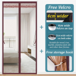 Suvine s&auml;&auml;sevastane kardinaekraan ukse vahesein Magamistuba Iseneelduv uksekardin Velcro vaheseina kardina magnet ilma auguta 80*210