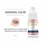 Tattoo Ink Nano Pigment Piimjas V&auml;rvid Poolp&uuml;simeigi komplektid Toon Kulmude Silmapliiats Huuled Ilu 3 ml Microblading Pigments T90 Universal Color