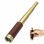 25x30 Retro piraatmonokulaarne teleskoop Spyglass Tools Veekindel tasku mini binokli sihik m&auml;ngude vaatamiseks Reisimine Matkamine Jahindus pruun