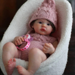 45 cm kogu keha silikoonist viny Meadow Bebe Reborn Girl juurtega juustega K&auml;sitsi valmistatud elutruu realistlik reborn nukum&auml;nguasi lastele