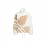 Adidas Originals Faux Fur Jakk Suure Logoga, T&otilde;mblukuga P&uuml;stkrae ja Pingutusn&ouml;&ouml;riga, Unisex Top, Mitmev&auml;rviline HR3485 XS