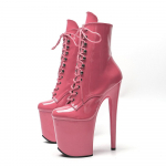 20 cm naiste madalad saapad Seksikad k&otilde;rge kontsaga tikk-saapad &uuml;mmarguse varbaga saapad tantsukingad 35 roosa