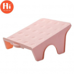 Mugav jalatsite organiseerija Unikaalse disainiga deformatsioonivastane veekindel kahe riiuliga kingariiul roosa