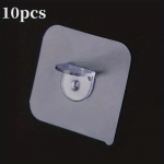 10/20 tk Liimitav tugi riiuliklamber Perforeerimata riidekapp Tugev vaheseinakiht Fikseeritud pasta konks Koduk&ouml;&ouml;gi tarvikud 10pcs