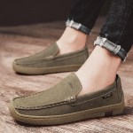 Meeste k&auml;ed-vabad Slip-on Loafers Jalutusjalatsid Vabaaja tossud 40 khaki