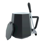 Nordic Style Simple Solid Color Cup Keraamiline veetass Piimatops Hommikus&ouml;&ouml;gitass Teemantkujuline tass