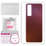 apgo skin sticker film foil vinyl for the BACK compatible with Huawei nova 7 5G, scratch-resistant, easy to install - Carbon Chameleon CAKA5