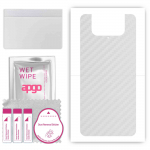 apgo Protective Skin Sticker for the back compatible with Asus ZenFone 8 Flip, Wrap Film, Foil, Vinyl - Pattern Transparent Carbon