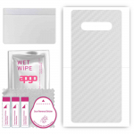 apgo Protective Skin Sticker for the back compatible with Black Shark 4 Pro, Wrap Film, Foil, Vinyl - Pattern Transparent Carbon