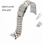 Kvaliteetne roostevabast terasest kellarihm Casio Tissot Seiko Citizeni metallist lameda/kumera otsaga rihmaga k&auml;ev&otilde;ru kella kett 20mm 22mm 22mm