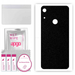 apgo Protective Skin Sticker for the back compatible with Honor 8A Pro, Wrap Film, Foil, Vinyl - Pattern Matte Black