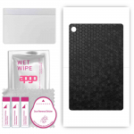 apgo skin sticker film foil vinyl for the BACK compatible with Lenovo M10 Plus, scratch-resistant, easy to install - Black Honeycomb