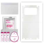 apgo Protective Skin Sticker for the back+sides compatible with Xiaomi Poco M3, Full Wrap Film, Foil, Vinyl - Pattern Matte Transparent