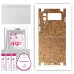 apgo Protective Skin Sticker for the back+sides compatible with Samsung Galaxy Z Flip4, Full Wrap Film, Foil, Vinyl - Pattern Rusty Copper