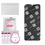 apgo MATTE Hybrid protective glass compatible with Oppo Reno3, flexible nano glass, great replacement for tempered glass, scratch-resistant, full glue