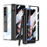 L&auml;bipaistva plaadistuse t&auml;ieliku kaitsega kokkupandav &uuml;mbris Samsung Galaxy Z Fold 4 Fold4 Fold3 Fold 3 Zfold4 karastatud klaasist kaitsekile for Samsung Z Fold 4&no pen