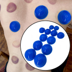 12 Pieces Silicone Vacuum Cup Elastic Cupping Device Can Puller punane